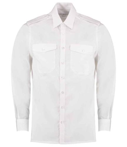 Kustom Kit Long Sleeve Tailored Pilot Shirt